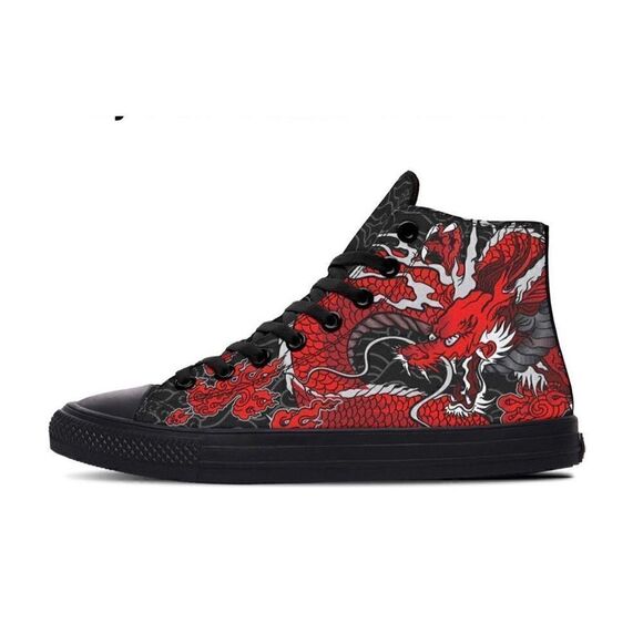 Raad Shop Unisex Red Japanese Dragon size 11 - Picture 1 of 7